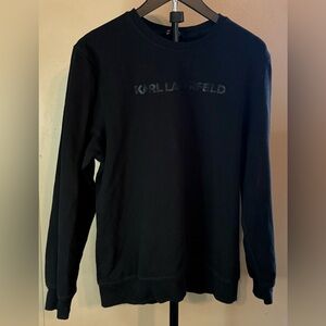 Karl Lagerfeld Men's Black Crewneck Sweater Size Medium